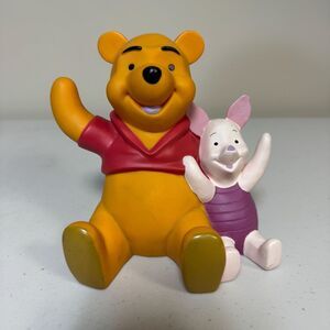 Vtg Disney Winnie Pooh Piglet Coin Piggy Bank Figure Money Figurine Statue Decor